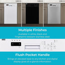 Kenmore 18" Built-in Stainless Steel Tub Dishwasher EasyFlex 3rd, SmartWash, UltraWash Plus, TurboDry, MoreSpace Adjustable Rack, Energy Star Certified, White by TinyTreasures Baby Boutique