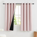 NICETOWN Pink Blackout Curtains for Nursery, 100% Blackout Thermal Insulated Window Drapes Room Darkening Curtains for Girls Baby Bedroom with Grommet Top, 52 x 63 Inch Long, 2 Panels by TinyTreasures Baby Boutique
