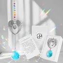 Memorial Gifts for Loss of Loved One Unique Sympathy Gifts Rainbow Sun Catcher Indoor Window Hanging Crystal Prism Grief Bereavement Gifts Ideas for Who Loss of Mom Dad (Sky Blue) by GreenHaven Gardens
