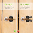 Child Proof Door Lever Lock, 3 Pack Door Locks for Kids Safety, Door Knob Child Proof, Baby Proofing, 3M Adhesive, Door Handle Child Proof, Baby Safety Locks for Toddlers (Black) by TinyTreasures Baby Boutique