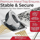 Bartnelli Pro Luxury Ironing Board - Extra Wide 62x19” Steam Iron Rest, Adjustable Height, T-Leg Foldable, European Made by CozyNest Decor