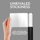 Flint Classic Black Retractable Mini Lint Roller with 90 Extra Sticky Sheets, Small and Portable Lint Roller, Ideal Pet Hair Remover, Travel Lint Rollers for pet Hair Extra Sticky by CozyNest Decor