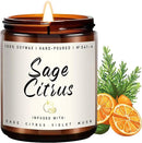 Auelife Scented Candle for Home | Sage Citrus Candle | Aromatherapy Candles - Soy Candles for Home Scented, Gifts for Women Men, Citrus Fragrance -7oz, Single Wick Made with Soy Wax by CozyNest Decor