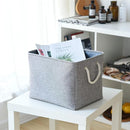TcaFmac Organization and Storage Basket for Organizing - Large 2 Pack 16x12x12 inch Fabric Storage Cubes, Collapsible Storage Bins for Shelves Closet Gift Cloth Toy Books Baby (Grey) by TinyTreasures Baby Boutique