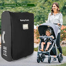 Stroller Travel Bag Compatible with UPPAbaby Vista, Vista V2, Cruz V2,Uppa-baby Bag With Wheels,Dual Handles,Luggage Tag for Airplane Flight Travel by TinyTreasures Baby Boutique