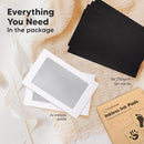 2-Pack Inkless Baby Hand and Footprint Kit - Mess Free Ink Pad for Newborn Keepsake, Dog Nose & Paw Print Kit, Clean Touch Ink Pad for Baby Hand & Footprints, Ideal New Mom Gifts (Silver) by TinyTreasures Baby Boutique