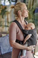 BabyBjörn Baby Carrier Mini, Charcoal Gray, 3D Jersey | Infant Carrier (7-25 lbs), Ergonomic, Easy-to-Use by TinyTreasures Baby Boutique