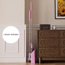 JOYMOOP Pink Broom and Dustpan Set with 56” Handle, Upright Angle with Built-in Comb Teeth for Hardwood Floors and Pet Hair by CozyNest Decor