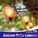2 Pcs 20 Inch Flag Hot Air Balloon Hanging Solar Lantern Outdoor Garden Decor Waterproof Hot Air Balloon Flame Lantern for Lawn Porch Yard by GreenHaven Gardens