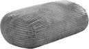 Hobestluk 4FT Bean Bag Chairs Adult Bean Bag with Portable Handle Comfy Large Bean Bag Chair with Removable Cover for Living Room Bedroom or Reading Nook (Stripe Grey, 4FT) by TinyTreasures Baby Boutique