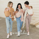 Boba Ring Sling Baby Carrier Newborn to Toddler - Lightweight & Breathable Baby Sling, Hip-Healthy Carrier Sling, Baby Wrap Carrier for Front & Hip Carry, 8-35 lbs (Linen Rye) by TinyTreasures Baby Boutique