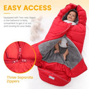 Orzbow Warm Bunting Bag Universal,Stroller Sleeping Bag Cold Weather,Waterproof Toddler Footmuff(Red,Large) by TinyTreasures Baby Boutique