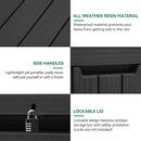 YITAHOME 45 Gallon Deck Box, Outdoor Storage Box for Patio Cushions, Outdoor Tools, Gardening Tools, Sports Equipment, and Throw Pillows, Lockable and Waterproof, Black by GreenHaven Gardens