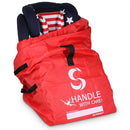 Car Seat Travel Bag for Airplane - Fits Convertible Car Seats, Infant carriers & Booster Seats, Red Upgrade (Red Upgrade) by TinyTreasures Baby Boutique
