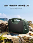 IPX7 Waterproof Bluetooth Speaker, 40W (60W Peak) Portable Wireless Speakers, 32H Playtime, Stereo Loud Sound, Deep Bass, Bluetooth 5.0, Built-in Mic for Camping, Party, Outdoor, Gifts, Beach-Green by CozyNest Decor