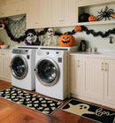 Halloween Kitchen Mat Set of 2, Ghosts Boo Halloween Kitchen Decor, Halloween Rug for Floor, Indoor Spooky Home Decor with Non-Slip Backing,17 x 29 Inch & 17 x 47 Inch by CozyNest Decor