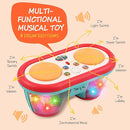 Baby Toys for 6 to 12 Months, Drum Musical Learning Infant Toys Rotating Light Up Toys for 12-18 Months, Tummy Time Toys for Baby 0-3-6-9 Months, Baby Gifts Toys 1 Year Old by TinyTreasures Baby Boutique