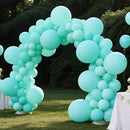 140pcs Cyan Blue Round Balloons Different Sizes 18 12 10 5 Inch Latex Balloons for Arch Decoration Party Balloon Kit for Graduation Birthday Party Wedding Balloon Baby Shower Decoration by TinyTreasures Baby Boutique