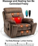 Lazy boy Recliner Chair with Cupholder/Power Lift Recliner Chair for Elderly， Electric Recliner/Big and Tall Recliners for People Up to 6'2"/350lb Range by CozyNest Decor