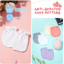 Syhood 6 Pairs Newborn Baby Mittens Cotton No Scratch Infant Gloves Mitten for Baby 0-6 Months Boys Girls by TinyTreasures Baby Boutique