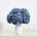 8Pcs Dusty Blue Fake Flowers Silk Hydrangea Artificial Flowers Bouquets Faux Hydrangea Stems for Home Table Centerpieces Wedding Party Decoration by CozyNest Decor