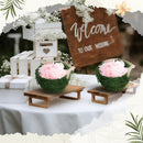 Leinuosen 2 Pcs Wedding Flower Baskets, Moss Style Small Baskets with Handles for Gifts Wedding Floral Decoration Flowers Petal Candy Storage and Home Decoration by GreenHaven Gardens