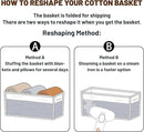 Large Shallow Organizing Baskets 15x11x5.1 Inches - Rope Woven Storage Bins for Bathroom, Shelves, Cube Closet, Mixed Grey 2 Packs by CozyNest Decor