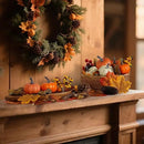 Artmag 51 PCS Artificial Pumpkins, Fall Harvest Decorations with Acorns, Pinecones, Berries, Maple Leaves for Farmhouse Fall Thansgiving Halloween Decor Decoration by CozyNest Decor