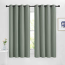 NICETOWN Sage Green Blackout Curtains 63 inch Length for Kitchen, Grommet Energy Saving Thermal Window Treatments Light Blocking Drapes for Bedroom, 2 Panels, W46 x L63 by TinyTreasures Baby Boutique