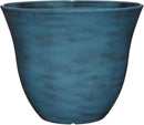 Classic Home and Garden Honeysuckle Resin Flower Pot Planter, Blue Jean, 15" by GreenHaven Gardens