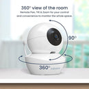 Babysense Baby Monitor with 2 Cameras and Audio 4.3", Non Wifi Baby Monitor, Dual Split Screen, Portable Double Sleep Video Monitoring, Auto Night Vision & Light, Lullabies & White Noise Two-Way Audio by TinyTreasures Baby Boutique