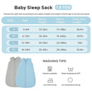 JELLYMONI Fleece Baby Sleep Sack 0-6 Months, 2 Pack 1.5 TOG Baby Wearable Blanket Winter Infant Sleep Sack with 2-Way Zipper, Warm Toddler Sleep Sack by TinyTreasures Baby Boutique