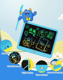 TEKFUN LCD Writing Tablet for Kids Boys Toys, 12 Inch Erasable Doodle Board Colorful Doodle Pad, Mess Free Coloring Board Games Toys Gifts for Toddlers Boys Adults (Blue) by TinyTreasures Baby Boutique