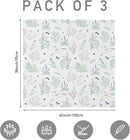 Muslin Swaddle Blankets for Newborn, 3 Pack Breathable Soft Receiving Blanket, Large 38 x 40 inches Swaddle Wrap Burping Clothes Diapers, Essentials Infant Shower Items, Toddler Gift (Fawn & Leaves) by TinyTreasures Baby Boutique