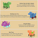 Veslier Dinosaur Car Toy for 2 3 4 5 Years Old Boys, Friction Power Carrier Truck with 4 Pack Small Pull Back Dino Car, Christmas Birthday Gift for 18+ Months Boy Girl Kids Toddlers by TinyTreasures Baby Boutique