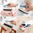 Soft Bristle Scrub Cleaning Brush Stain Remover Brush Fabric Cleaning Brush Laundry Brush Small Scrub Brush Cleaner Household Cleaning Brushes for Carpet, Clothes, Bathroom,Sneaker-2 Pack (Orange) by CozyNest Decor