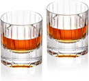 KAMMAK Crystal Whiskey Glasses Set of 2, Handcrafted 6.43oz Old Fashioned Glasses Stemless, Luxury Hand Blown Cocktail Glasses, Scotch Cup for Women, Men Gift for Bourbon Barware, Home Bar by CozyNest Decor