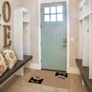 Mingnei Hi Bye Cat Welcome Doormat - Door Mat for Home Kitchen Entrance, Funny Black Cat Lover Floor Mat for Indoor/Outdoor Entryway Rug, 30x17 (Brown) by CozyNest Decor