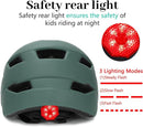 Kids Bike Helmet, Youth Toddler Boys Girls Helmets, 2 Size Adjustable for Ages 2-3-5-8-14 Years, Child Helmet with Visor and LED Light, Lightweight Multi-Sport Bicycle Scooter Cycling Helmets by TinyTreasures Baby Boutique