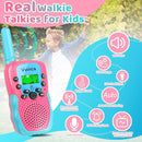 Vvinca Toys for 3-12 Year Old Girls, Rechargeable Walkie Talkies for Kids 22 Channels 2 Way Kids Walkie Talkie with Flashlight for Camping Hiking Indoor Outdoor 3 4 5 6-12 Boy Girl Birthday Gifts Pink by TinyTreasures Baby Boutique