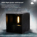 LANFU LED Aluminum Waterproof Outdoor Wall Sconce, 100-277V 3000K Outdoor Cube Square Wall Light Warm Light 2 LEDs Black 6W Outside Wall Lights for House Patio by GreenHaven Gardens