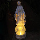 Solar Garden Decor Virgin Mary Figure with Lights,Blessed Mother Outdoor Statue for Home/Garden Decor, Gift for Women/Monther(11.22" H) by GreenHaven Gardens