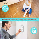 Outlet Covers (55 Pack) with Hidden Pull Handle Baby Proofing Plug Covers 3-Prong Child Safety Socket Covers Electrical Outlet Protectors Kid Proof Outlet Cap by TinyTreasures Baby Boutique