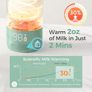 Momcozy Portable Milk Warmer for Travel – Dual Heating Modes for Breast Milk & Water, Portable Bottle Warmer with Fast Heating & Long Battery Life, 17 Ounces Large Capacity to Meet Your All-Day Needs by TinyTreasures Baby Boutique