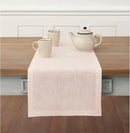 Solino Home Linen Pink Table Runner 120 Inches Long - 100% Pure Linen 14 x 120 Inch Table Runner for Halloween - Fete by CozyNest Decor