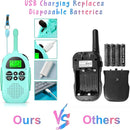 Walkie Talkies for Kids Rechargeable Toys for Ages 5-7 Boys Girls, 22 Channels 2 Way Radio Toy Christmas Birthday Gifts for Girls Boys Ages 3-12 Camping Hiking Outdoor Easter Basket Stuffers by TinyTreasures Baby Boutique