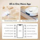 Mova P10 Pro Ultra Robot Vacuum and Mop 13,000Pa Suction, 140°F Hot Water Auto Mop Washing & Drying, Dual Spinning Extenable Mop,10.5mm Lifting for Carpet, 360°Obstacle Avoidance, App Control by CozyNest Decor
