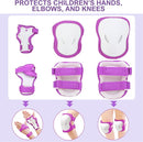 KAMUGO Kids Bike Helmet Set, Toddler Helmet for Ages 2-8 Boys Girls with Sports Protective Gear Set Knee Elbow Wrist Pads for Skateboard Cycling Scooter Rollerblading by TinyTreasures Baby Boutique