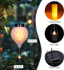 Hanging Solar Lantern Outdoor Garden Decor Hot Air Balloon Lantern with Flickering Flame Gifts for Women Grandma Mom Outdoor Hanging Light Solar Decorative Lamp for Garden Patio Yard and Home by GreenHaven Gardens
