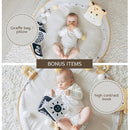 6-in-1 XL Play Mat & Play Gym, Baby Gym, Baby Activity Gym, Sensory Exploration and Motor Skill Development Toys (Sand) by TinyTreasures Baby Boutique